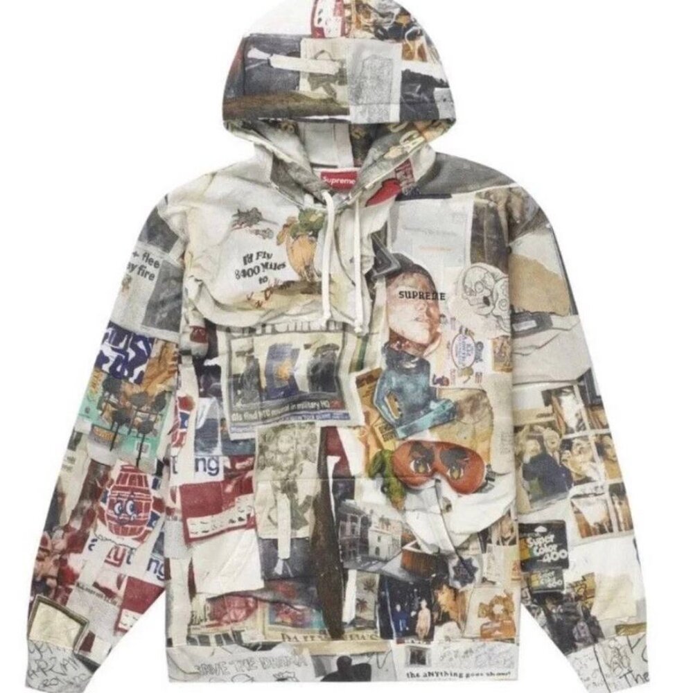 SUPREME DASHS WALL HOODIE sz X-LARGE